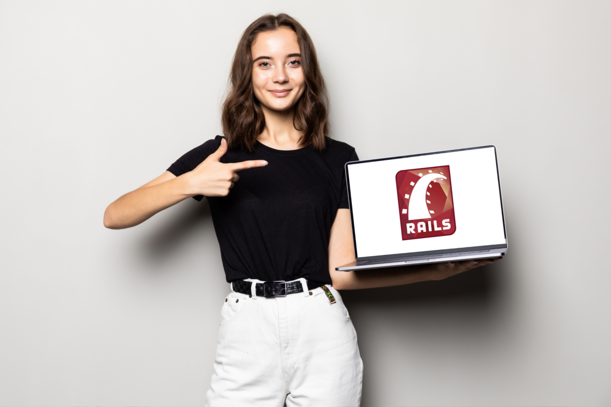 Girl showcasing the best Ruby on Rails Web Development Companies